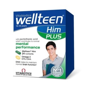 Vitabiotics Wellteen Him Plus 28 Δισκία & 28 Μαλακές Κάψουλες Vitabiotics Wellteen Him Plus 28 Δισκία & 28 Μαλακές Κάψουλες