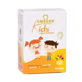 UGA Omegor Kids with Fish Oil for Children 60 Chewable Capsules
