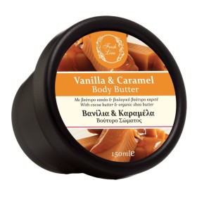 Fresh Line Vanilaa & Caramel Βούτυρο Σώματος Βανίλια & Καραμέλα 150ml Fresh Line Vanilaa & Caramel Βούτυρο Σώματος Βανίλια & Καραμέλα 150ml