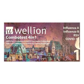 Wellion Combo Covid-19 & Flu A/B & Rsv Αυτοδιαγνωστικό Τεστ 1 Τεμάχιο