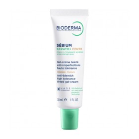 Bioderma Sebium Kerato + Cover Anti-Blemish High Tolerance Tinted Gel Cream Κρέμα με Χρώμα 2 σε 1 κατά των Ατελειών 30ml