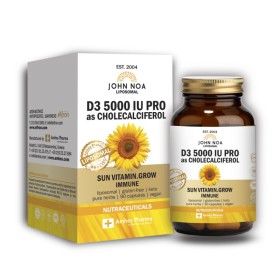 JOHN NOA Liposomal D3 5000 IU Λιποσωμιακό 90 Φυτικές Κάψουλες