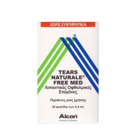 ALCON Tears Naturale Free Med Lubricating Eye Drops in Disposable Containers 30x0.4ml