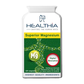 Healthia Superior Magnesium Συμπλήρωμα Διατροφής για την Ημικρανία & τον Πονοκέφαλο 120 Κάψουλες Healthia Superior Magnesium Συμπλήρωμα Διατροφής για την Ημικρανία & τον Πονοκέφαλο 120 Κάψουλες