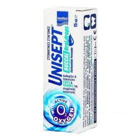 Intermed Unisept Buccal Drops Σταγόνες με Ενεργό Οξυγόνο για Επούλωση Στοματικών Ελκών 15ml Intermed Unisept Buccal Drops Σταγόνες με Ενεργό Οξυγόνο για Επούλωση Στοματικών Ελκών 15ml