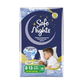 Babylino Safe Nights Kids Night Boy (30-48kg) Παιδικό Απορροφητικό Εσώρουχο Νυκτός μίας Χρήσης για Αγόρι 8-13 Ετών 14 Τεμάχια Babylino Safe Nights Kids Night Boy (30-48kg) Παιδικό Απορροφητικό Εσώρουχο Νυκτός μίας Χρήσης για Αγόρι 8-13 Ετών 14 Τεμάχια