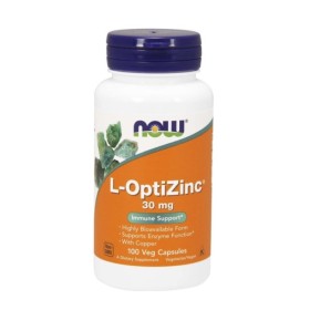 NOW L-OptiZinc 30mg για Ενίσχυση του Ανοσοποιητικού Συστήματος 100 Μαλακές Κάψουλες