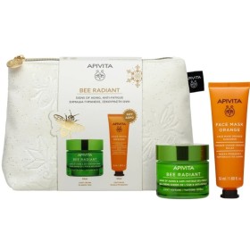 Apivita Promo Bee Radiant Κρέμα Gel για Σημάδια Γήρανσης & Ξεκούραστη Όψη Ελαφριάς Υφής 50ml & Orange Radiance Face Mask 50ml