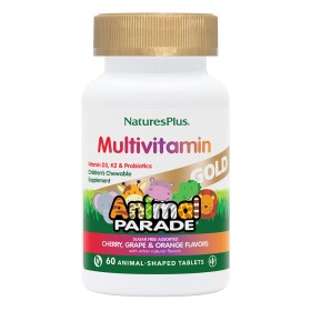 Natures Plus Animal Parade Gold Assorted Παιδικές Πολυβιταμίνες με Γέυση Κεράσι & Πορτοκάλι & Σταφύλι 60 Μασώμενες Ταμπλέτες Natures Plus Animal Parade Gold Assorted Παιδικές Πολυβιταμίνες με Γέυση Κεράσι & Πορτοκάλι & Σταφύλι 60 Μασώμενες Ταμπλέτες