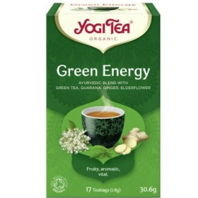 YOGI TEA Green Energy Organic Green Tea for Stimulation 17 Sachets 30.6g