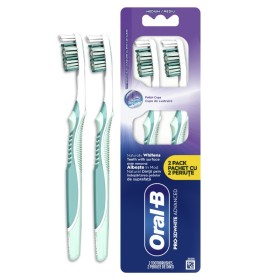 Oral-B Pro 3D White Advanced Οδοντόβουρτσα Μέτρια 2 Τεμάχια