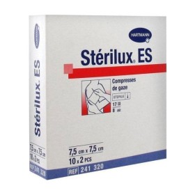Hartmann Sterilux Es Μη Αποστειρωμένη Γάζα Φαρμακείου 17 Κλωστών 8πλή 10x20cm 100 Τεμάχια