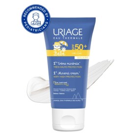 Uriage Bebe 1st Mineral Cream Spf50+ Αδιάβροχο Βρεφικό Αντηλιακό Γαλάκτωμα για Πρόσωπο & Σώμα 50ml