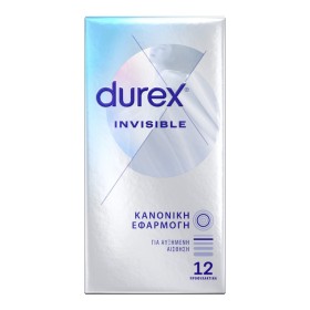 Durex Προφυλακτικά Εξαιρετικά Λεπτά Invisible Κανονική Εφαρμογή 12 Τεμάχια Durex Προφυλακτικά Εξαιρετικά Λεπτά Invisible Κανονική Εφαρμογή 12 Τεμάχια