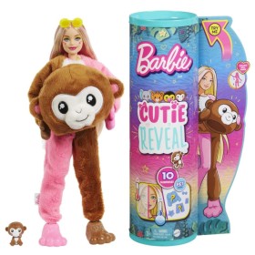 Mattel Barbie Cutie Reveal Ζωάκια Ζούγκλας Κούκλα 1 Τεμάχιο