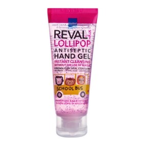 INTERMED Reval Plus Lollipop Schoolbus Antiseptic Hand Gel Children's Hand Sanitizer with Lollipop Scent 30ml