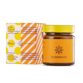 SYMBEEOSIS Greek Organic Honey Βιολογικό Μέλι Με Βιολογικό Εκχύλισμα Κουρκουμά 280g
