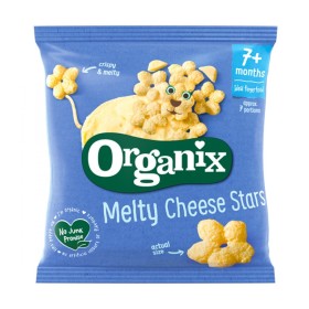 Organix Bio Melty Cheese Stars Σνακ Καλαμποκιού με Τυρί 7m+ 20g