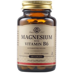 SOLGAR Magnesium with Vitamin B6 100 Tablets