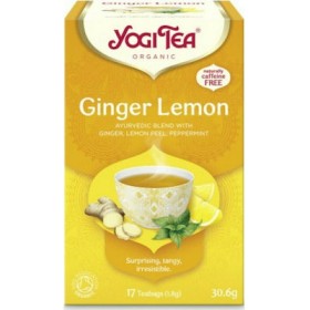 YOGI TEA Ginger Lemon Βιολογικό Τσάι Αναζωογονητικό Ρόφημα 17 Φακελάκια 30.6g