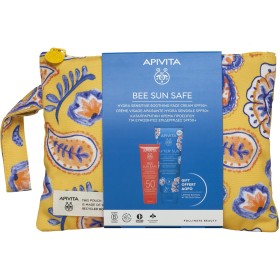 APIVITA Promo Bee Sun Safe Hydra Sensitive Soothing Face Cream Spf50+ Αντηλιακή Καταπραϋντική Κρέμα Προσώπου 50ml & After Sun Cool & Sooth Gel-Cream Travel Size 100ml
