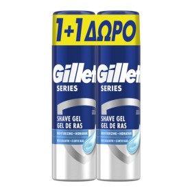 GILLETTE Promo Series Moisturizing Gel Ξυρίσματος με Βούτυρο Κακάο 2x200ml