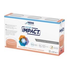 Nestle Oral Impact Tropical Ενεργειακό & Υπερπρωτεϊνικό Συμπλήρωμα Διατροφής Γεύση Τροπική 3x237ml