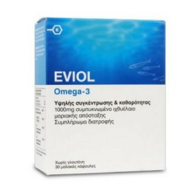 Eviol Omega-3 30 Συμπλήρωμα με Ιχθυέλαιο Ωμέγα 30 Μαλακές Κάψουλες
