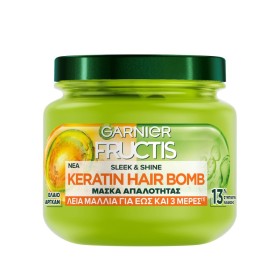 Garnier Fructis Sleek & Shine Keratin Hair Bomb Μάσκα Απαλότητας για Λεία Μαλλιά 320ml Garnier Fructis Sleek & Shine Keratin Hair Bomb Μάσκα Απαλότητας για Λεία Μαλλιά 320ml
