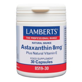 Lamberts Astaxanthin 8mg & Βιταμίνη Ε με Αντιοξειδωτική Δράση 30 Κάψουλες