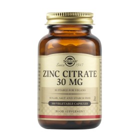 Solgar Zinc Citrate 30mg για Μαλλιά & Νύχια & Δέρμα & Ανοσοποιητικό 100 Κάψουλες Solgar Zinc Citrate 30mg για Μαλλιά & Νύχια & Δέρμα & Ανοσοποιητικό 100 Κάψουλες