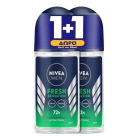 NIVEA Promo Men Fresh Sensation 72h Anti-Perspirant Roll-On Ανδρικό Αποσμητικό 2x150ml [1+1 Δώρο]
