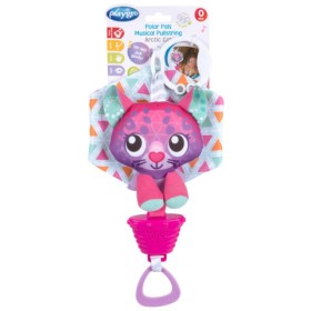Playgro Polar Pals Musical Pullstring Cat Κρεμαστό Μουσικό Γατάκι με Kλιπ 0m+ 1 Τεμάχιο