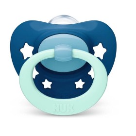 Nuk Signature Night Πιπίλα 18-36m Μπλε με Αστέρια 1 Τεμάχιο [10.739.704]