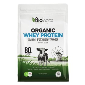 Βιολόγος Organic Whey Protein Βιολογική Πρωτεΐνη 80% Ορού Γάλακτος 500g