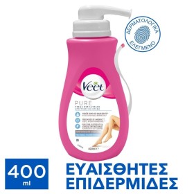 Veet Pure Αποτριχωτική Κρέμα για Ευαίσθητη Επιδερμίδα 400ml Veet Pure Αποτριχωτική Κρέμα για Ευαίσθητη Επιδερμίδα 400ml