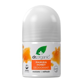 Dr. Organic Manuka Honey Deodorant Aποσμητικό σε Μορφή Roll-On με Βιολογικό Μέλι Μανούκα 50ml