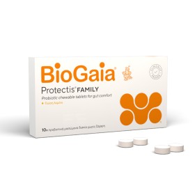 Biogaia Protectis Family Προβιοτικά με Γεύση Λεμόνι 10 Μασώμενα Δισκία Biogaia Protectis Family Προβιοτικά με Γεύση Λεμόνι 10 Μασώμενα Δισκία