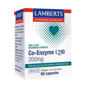 Lamberts Co-Enzyme Q10 200mg Συμπλήρωμα για Καρδιά & Ανοσοποιητικό με Q10 60 Κάψουλες