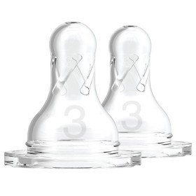 Dr. Browns Options+ Natural Flow Level 3 Silicone Teat Θηλή Σιλικόνης με Μέτρια προς Γρήγορη Ροή με Στενό Λαιμό 6m+ 2 Τεμάχια Dr. Browns Options+ Natural Flow Level 3 Silicone Teat Θηλή Σιλικόνης με Μέτρια προς Γρήγορη Ροή με Στενό Λαιμό 6m+ 2 Τεμάχια