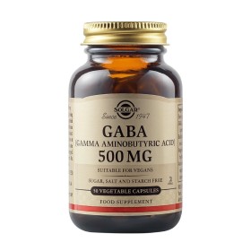 Solgar Gaba 500Mg για το Νευρικό Σύστημα 50 Φυτικές Κάψουλες Solgar Gaba 500Mg για το Νευρικό Σύστημα 50 Φυτικές Κάψουλες