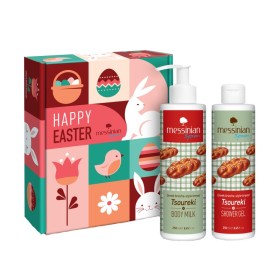 Messinian Spa Promo Happy Easter Tsoureki Shower Gel Αφρόλουτρο 250ml & Body Milk Ενυδατικό Γαλάκτωμα Σώματος 250ml