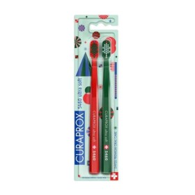 Curaprox CS Duo Christmas Edition 5460 Ultra Soft Οδοντόβουρτσες 2 Τεμάχια