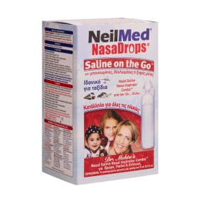 Neilmed Nasadrops Saline On The Go Αμπούλες για Ρινικές Πλύσεις 15ml X15 Τεμάχια