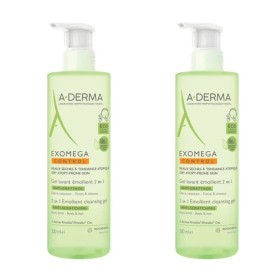 A-Derma Promo Exomega Gel 2 in 1 Τζελ Καθαρισμού για το Ατοπικό Δέρμα με Αντλία 2x500ml [-50% στο 2ο Προϊόν]