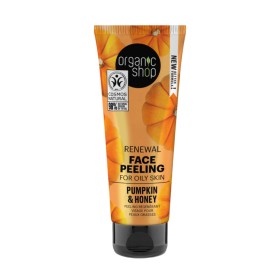 Organic Shop Peeling Προσώπου Ανανέωσης για Λιπαρή Επιδερμίδα Κολοκύθα & Μέλι 75ml