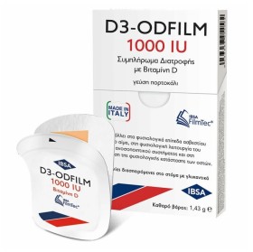 IBSA D3 Odfilm 1000iu Vitamin D3 με Γεύση Πορτοκάλι 30 Ταινίες