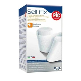 PIC  Solution Self Fix Ελαστικός Αυτοσυγκρατούμενος Επίδεσμος 10cmx4m 1 Τεμάχιο