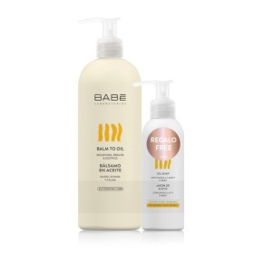 BABE LABORATORIOS Promo Balm To Oil Nourishes Repairs & Soothes Soothing Body Balm 500ml & Gift Oil Soap Shower Gel Enriched with Oils for Dry/Atopic Skin 100ml