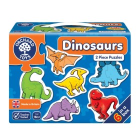 ORCHARD TOYS Dinosaurs 2 Piece Puzzles 12 Pieces